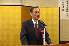 来賓衆議院議員　細田博之氏の祝辞