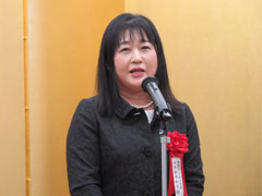 受賞者挨拶　嬉野市立久間小学校　坂本和子校長