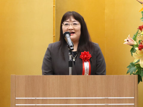 受賞者挨拶　嬉野市立吉田小学校　植松かおり校長