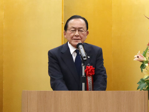 受賞者挨拶　矢祭町　佐川正一郎町長